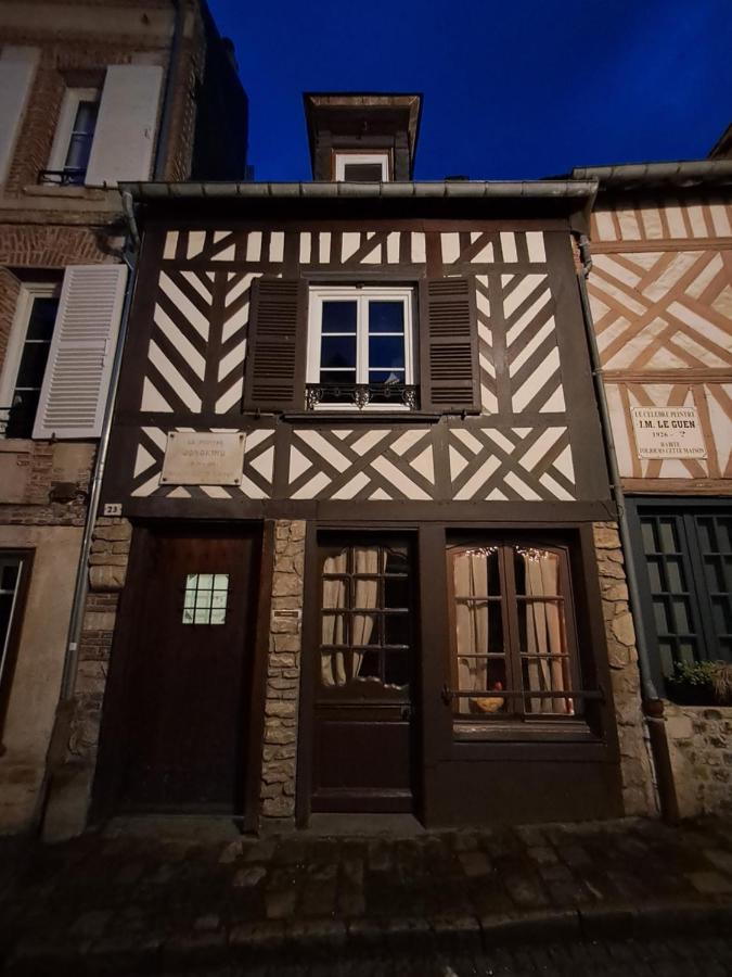 Maison Jongkind - Garage Prive 100 M - Selection Journee Du Patrimoine 2023 Lägenhet Honfleur Exteriör bild